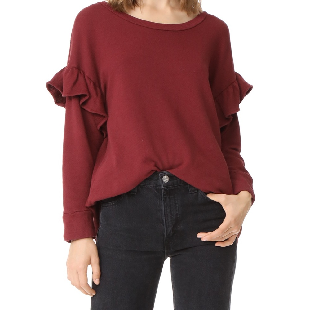 Current Elliot Ruffle Sweatshirt